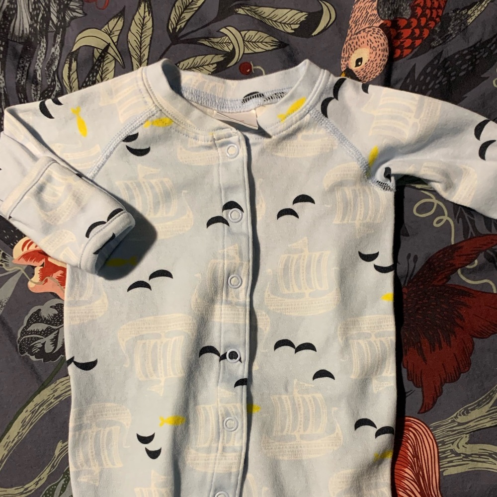 Hanna Andersson newborn onesie footsie